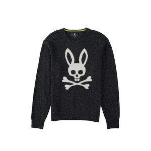 Psycho Bunny XL Men's Vandam Merino Wool Sweater Black